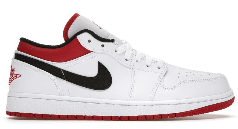 Air Jordan 1 Low White University Red 553558-118